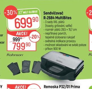 Sendvičovač R-2684 MultiBites