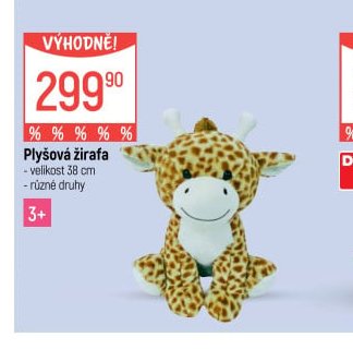 Plyšová žirafa