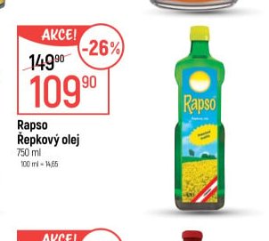 Rapso Řepkový olej