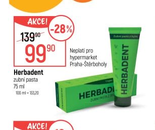 Herbadent zubní pasta