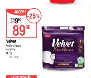 Velvet toaletní papír