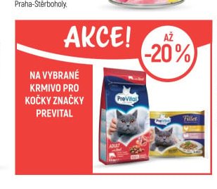 Krmivo pro kočky značky Prevital
