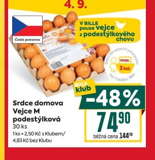 Srdce domova Vejce M podestýlková