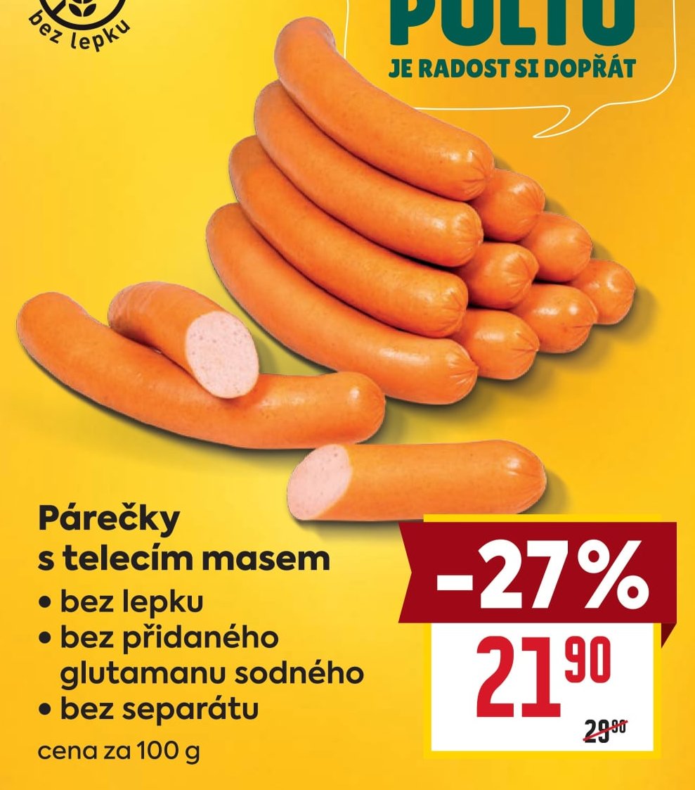 Párečky s telecím masem