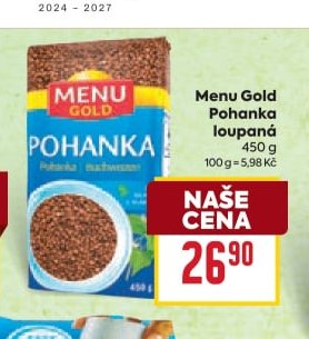 Menu Gold Pohanka loupaná