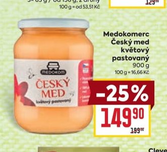 Medokomerc Český med květový pastovaný