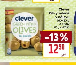 Clever Olivy zelené v nálevu