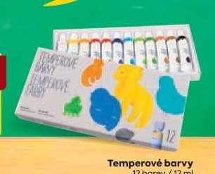 Temperové barvy 12 barev