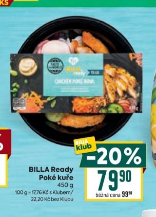 BILLA Ready Poké kuře 450 g