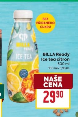 BILLA Ready Ice tea citron 500 ml
