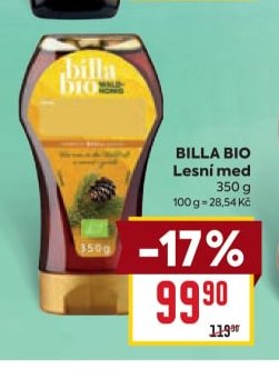 BILLA BIO Lesní med 350 g