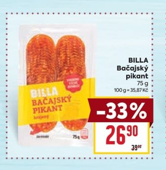 BILLA Bačajský pikant