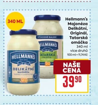 Hellmann's Majonéza Delikátní, Originál, Tatarská omáčka