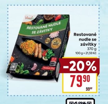 Restované nudle se závitky