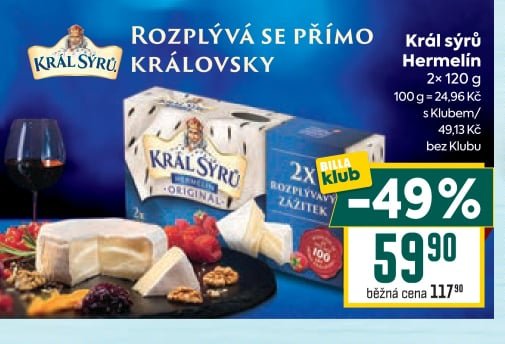 Král sýrů Hermelín