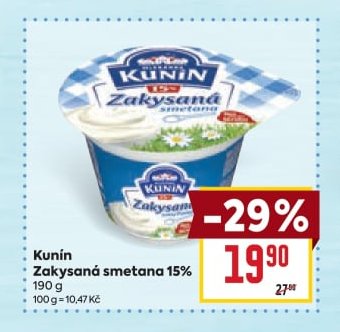 Kunín Zakysaná smetana 15%