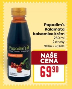 Papadim's Kalamata balsamico krém