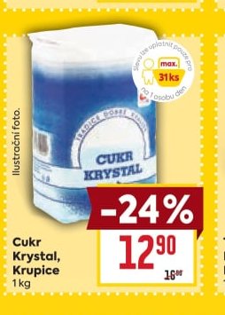 Cukr Krystal, Krupice