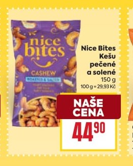 Nice Bites Kešu pečené a solené