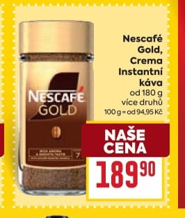 Nescafé Gold, Crema instantní káva