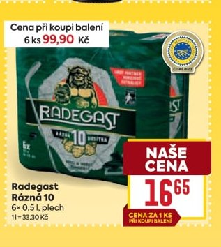 Radegast Rázná 10 6x 0,5l