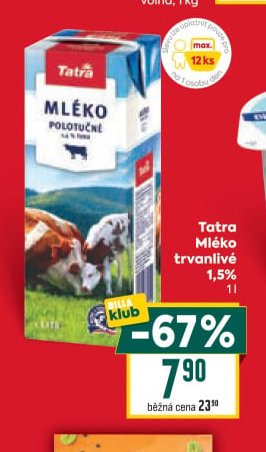 Tatra Mléko trvanlivé 1,5 %