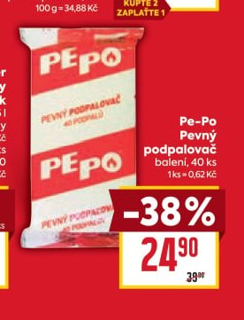 Pe-Po Pevný podpalovač