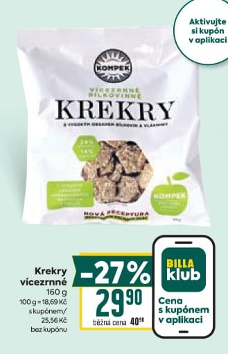 Krekry vícezrnné Kompek 160 g
