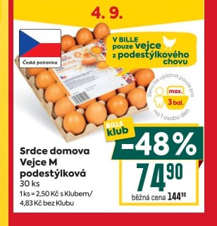 Srdce domova Vejce M podestýlková