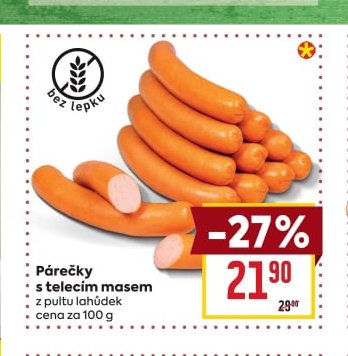 Párečky s telecím masem