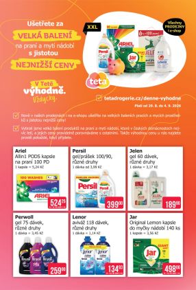 aktuální leták Teta drogerie 29.8.2026-4.9.2026