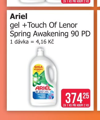 Ariel gel +Touch Of Lenor Spring Awakening 90 PD