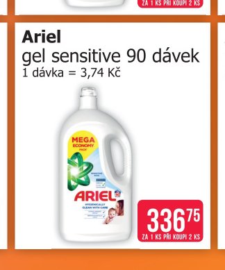 Ariel gel sensitive 90 dávek