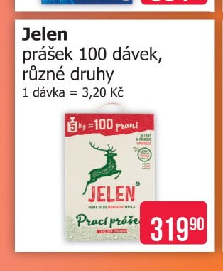 Jelen prací prášek 100 dávek