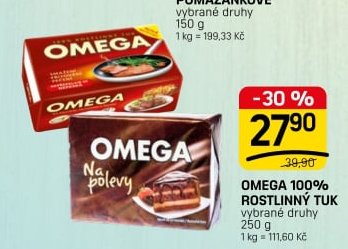 OMEGA 100% ROSTLINNÝ TUK