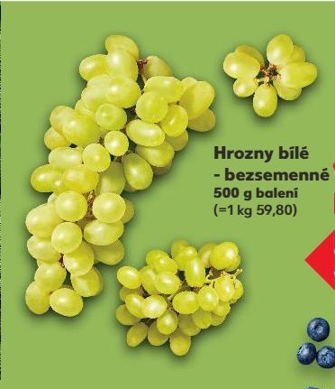 Hrozny bílé bezsemenné
