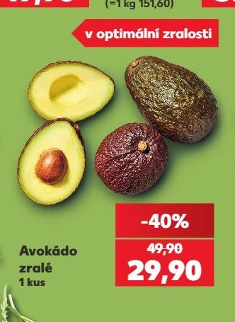 Avokádo zralé