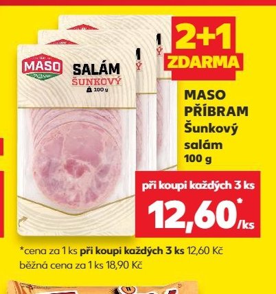 MASO PŘÍBRAM Šunkový salám