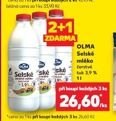 OLMA Selské mléko čerstvé