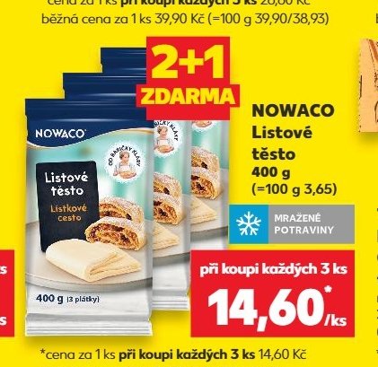 NOWACO Listové těsto