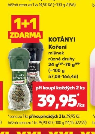 KOTÁNYI Koření mlýnek