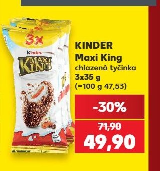 KINDER Maxi King chlazená tyčinka
