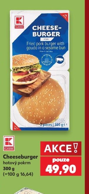 Cheeseburger hotový pokrm