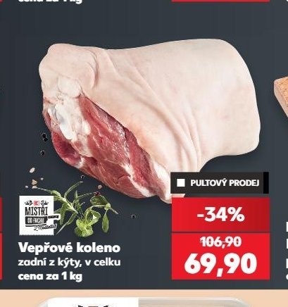 Vepřové koleno zadní z kýty, v celku