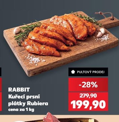 RABBIT Kuřecí prsní plátky Rubiera