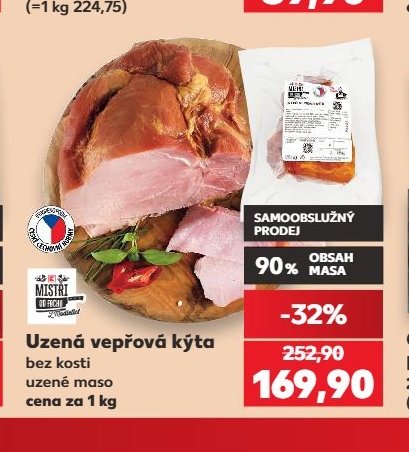Uzená vepřová kýta bez kosti