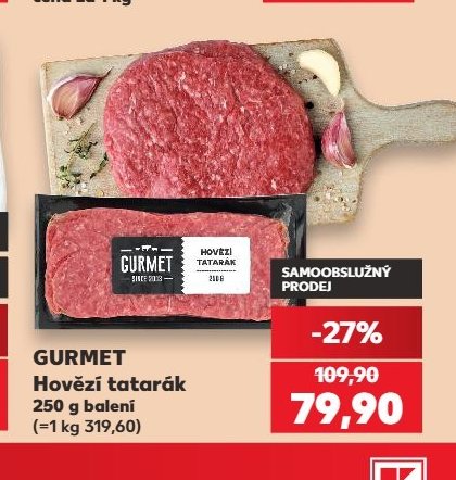 GURMET Hovězí tatarák