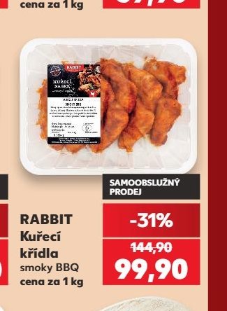 Rabbit Kuřecí křídla smoky BBQ