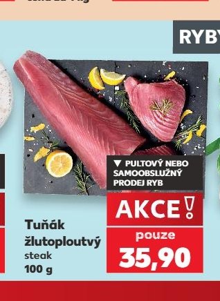 Tuňák žlutoploutvý steak