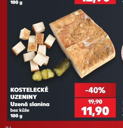 KOSTELECKÉ UZENINY Uzená slanina